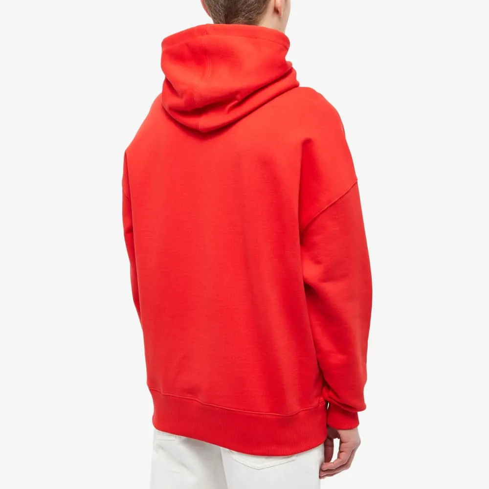 AMI Paris Coeur Sacre Popover hoodie, scarlet