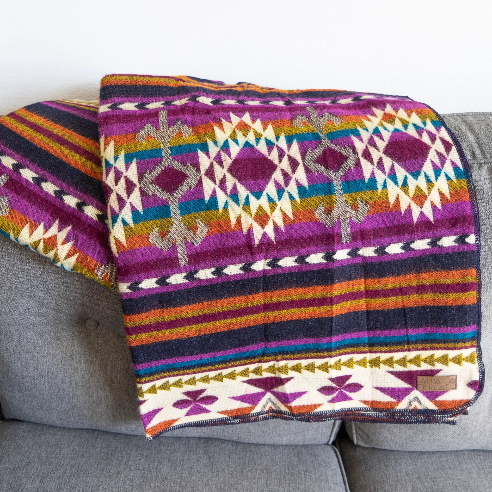 Andean Alpaca Wool Blanket