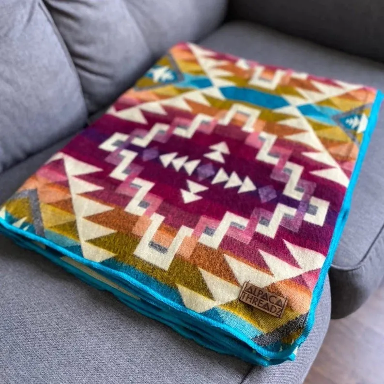 Andean Alpaca Wool Blanket