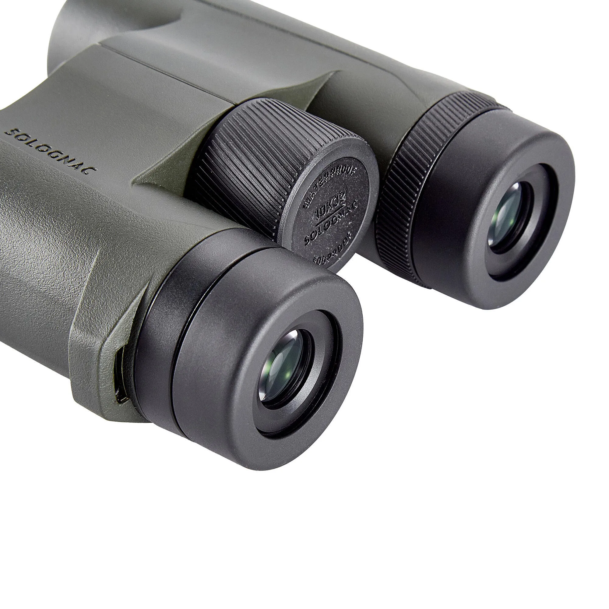 Binoculars 500 10x32 waterproof khaki SOLOGNAC