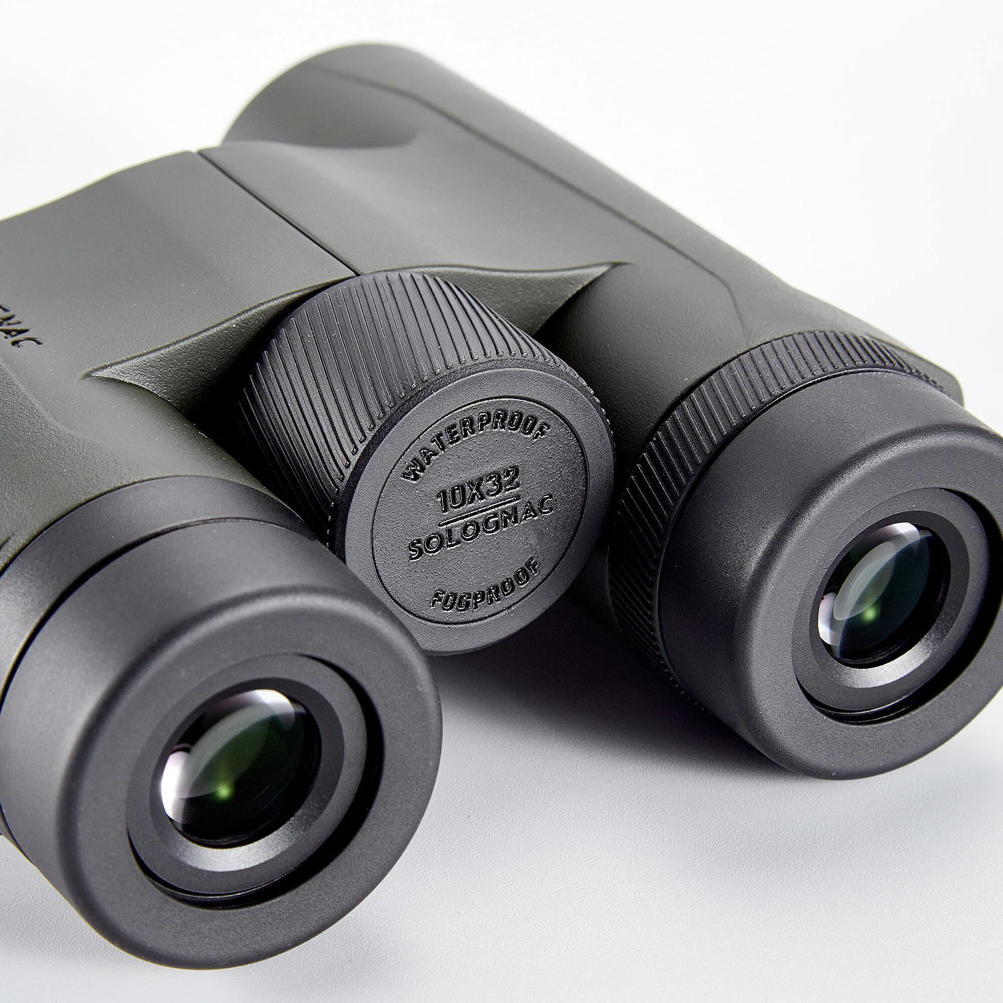 Binoculars 500 10x32 waterproof khaki SOLOGNAC