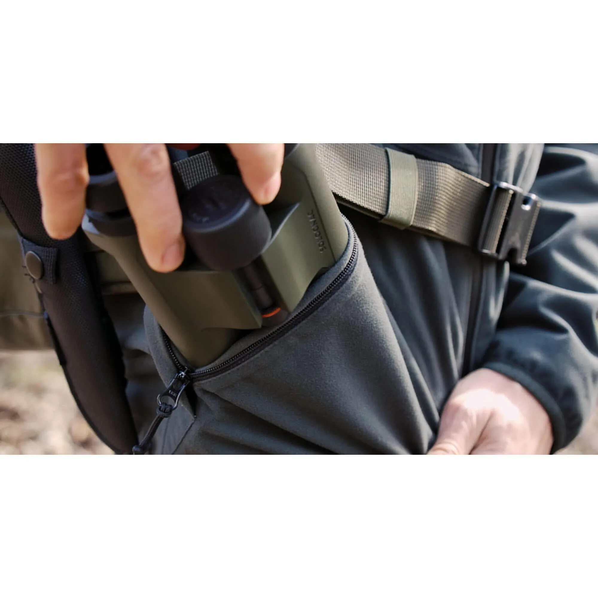 Binoculars 500 10x32 waterproof khaki SOLOGNAC