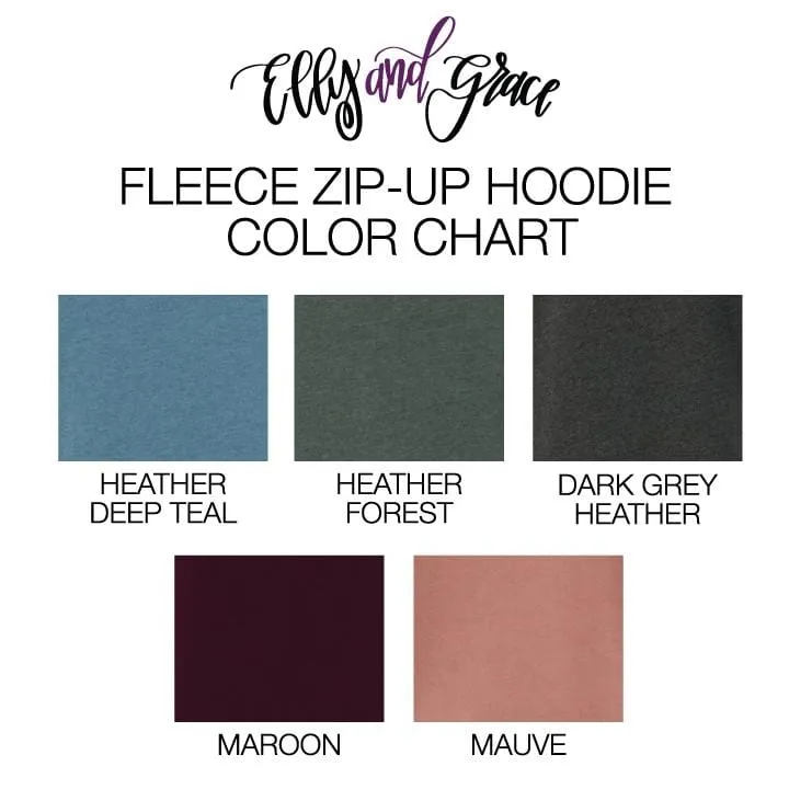 Blessed Premium Fleece Zip Up Hoodie