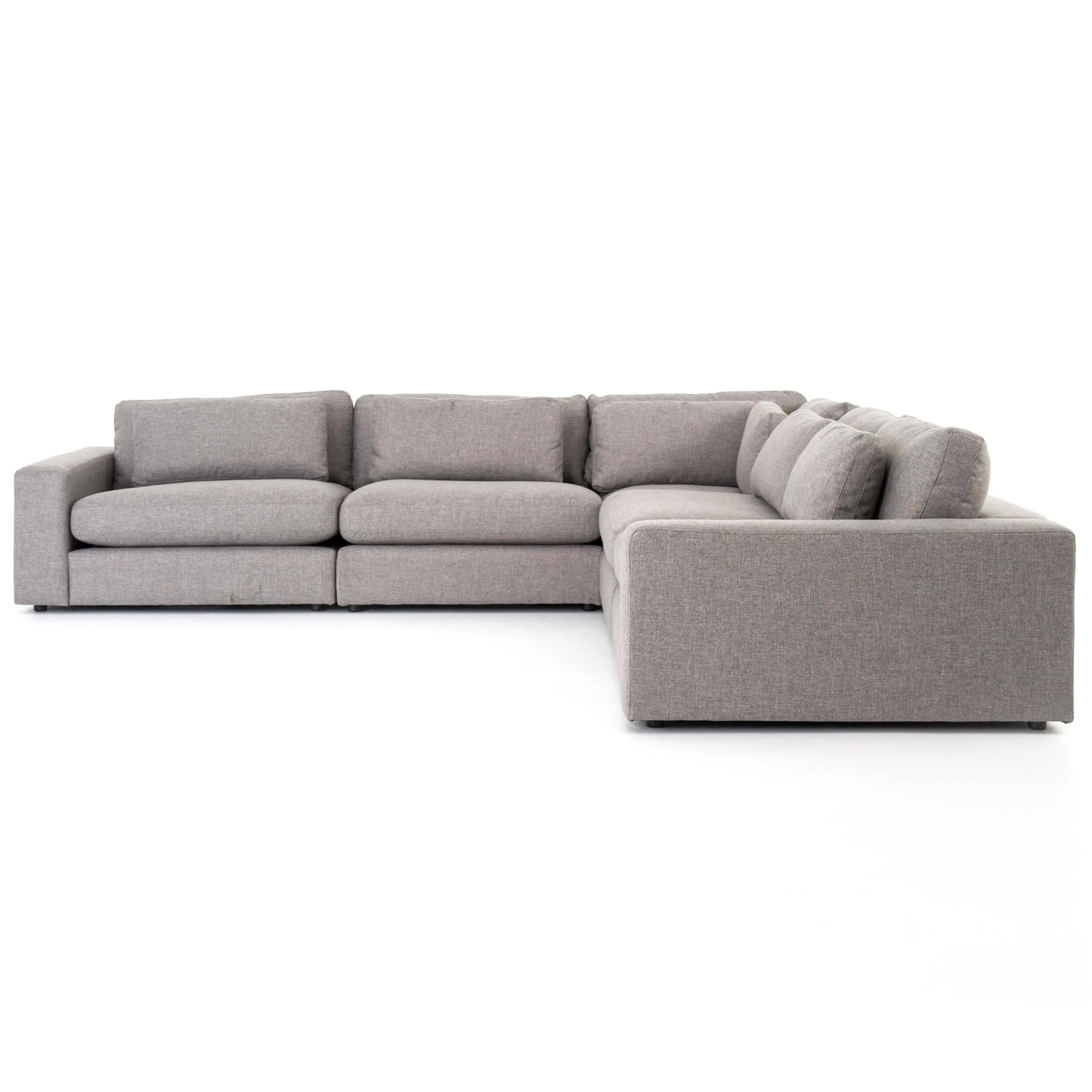 Bloor 5 Piece Sectional, Chess Pewter