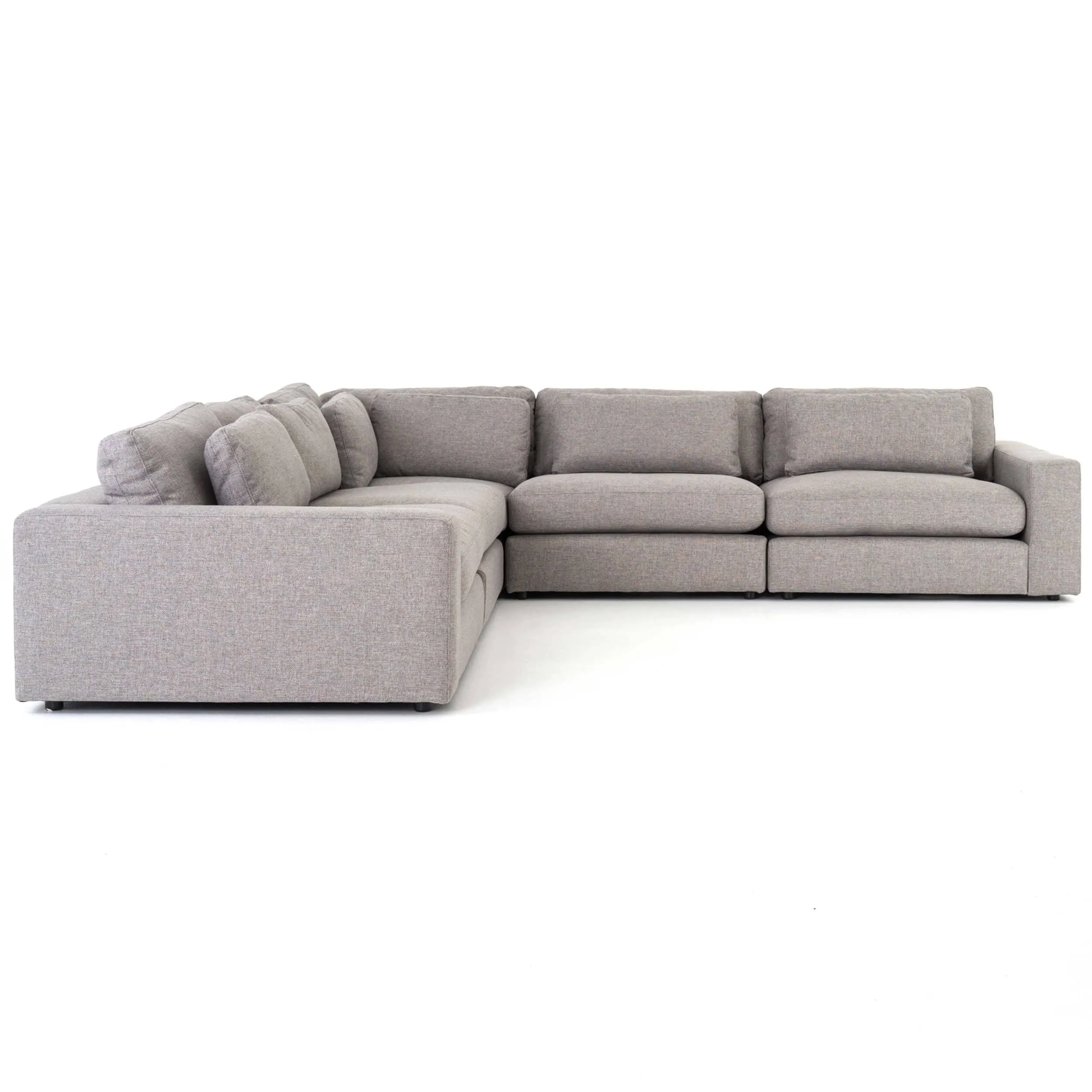 Bloor 5 Piece Sectional, Chess Pewter