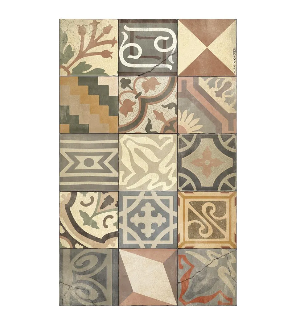 Borgo Eclectic Powder by Beija Flor Vinyl Rug