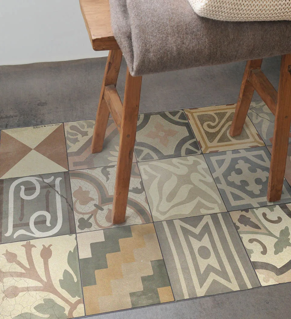 Borgo Eclectic Powder by Beija Flor Vinyl Rug