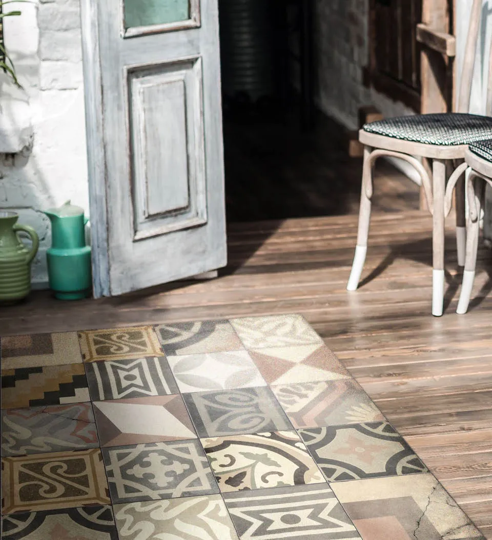 Borgo Eclectic Powder by Beija Flor Vinyl Rug