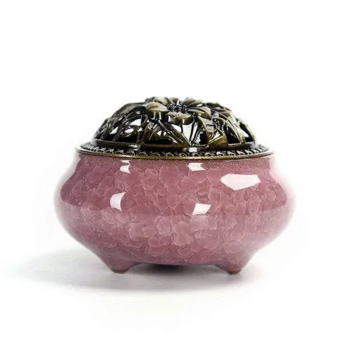 Ceramic Incense Stick Holder - Incense burner - Incense Holder - Traditional Chinese Décor - Burner Box - Ash Catcher - Boho Hippie Natural