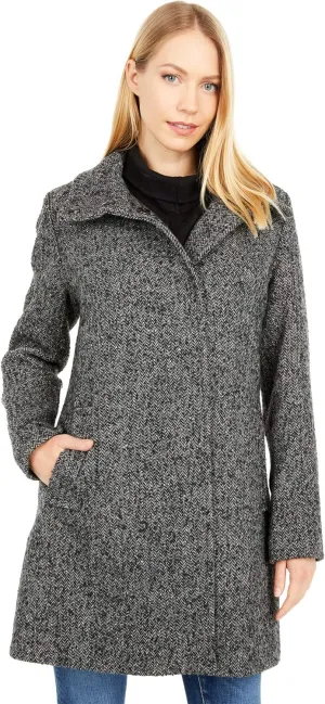 Cole Haan Women's Alpaca Blend Dropped Shoulder Coat