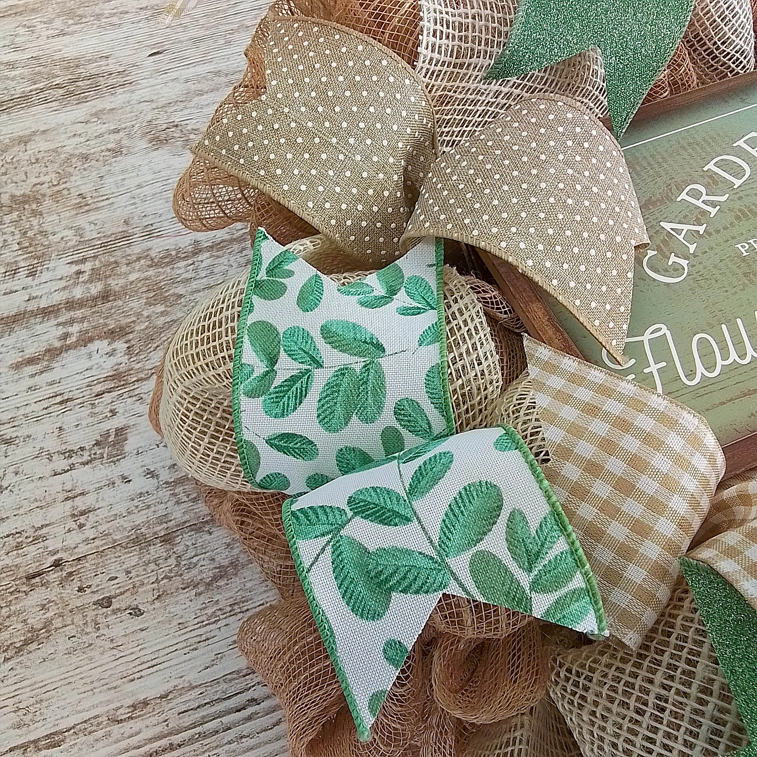 Farmhouse Spring Wreath - Garden Market Decor - Perfect Mother's Day and Gardener Gift