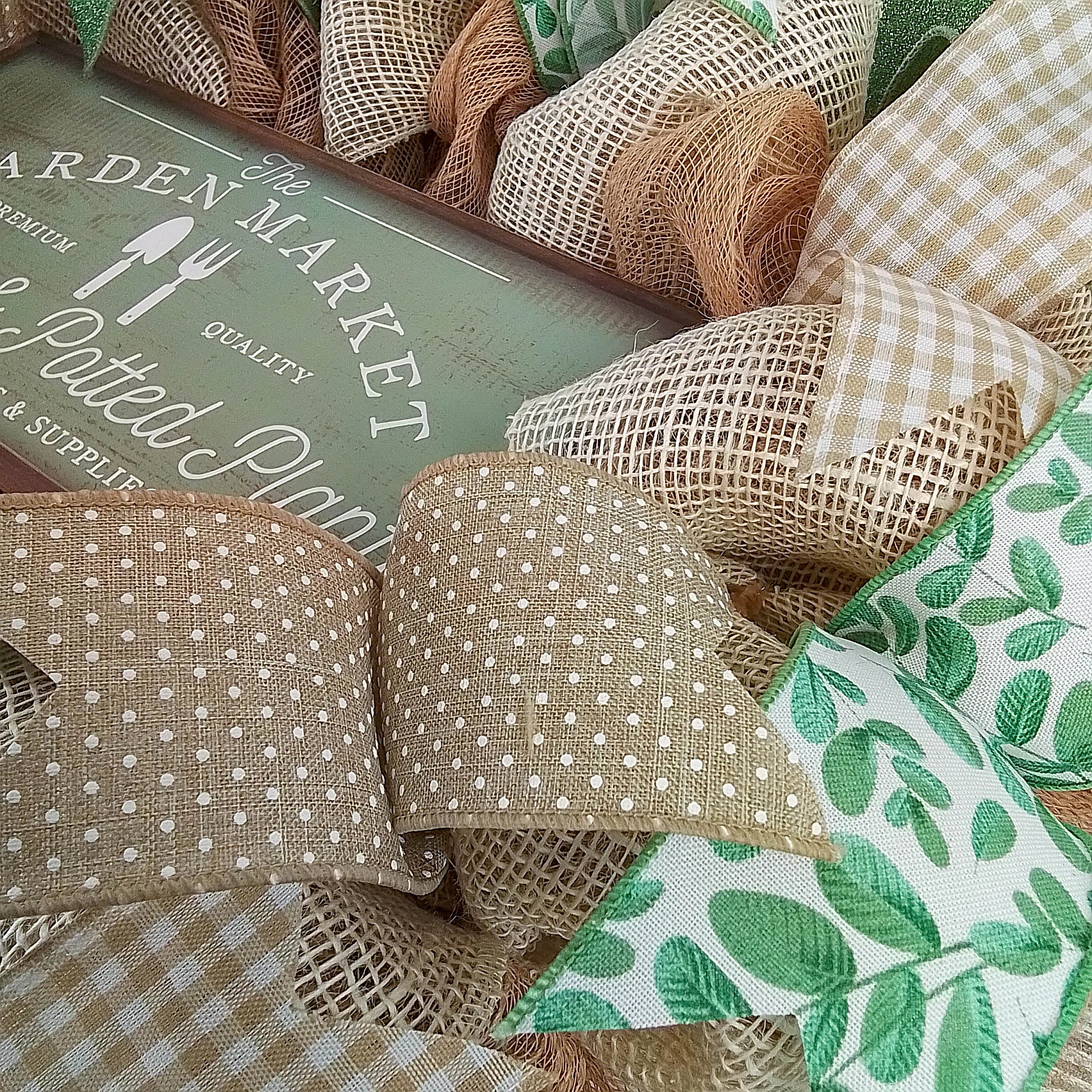 Farmhouse Spring Wreath - Garden Market Decor - Perfect Mother's Day and Gardener Gift
