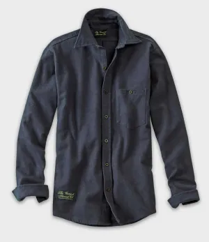 Fitted Flannel Shirt - Dark Gray