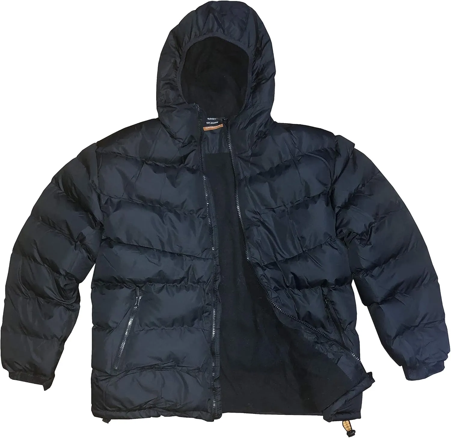 Fort Men's Puffy Winter Padded Mid Weight Warm Jacket for Cold Weather