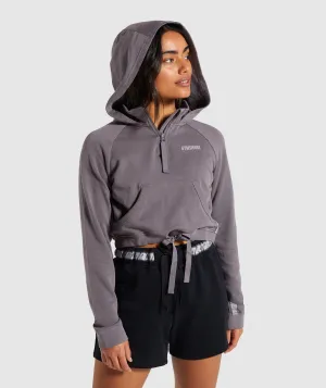 Gymshark 24/7 Quarter Zip Hoodie - Slate Lavender