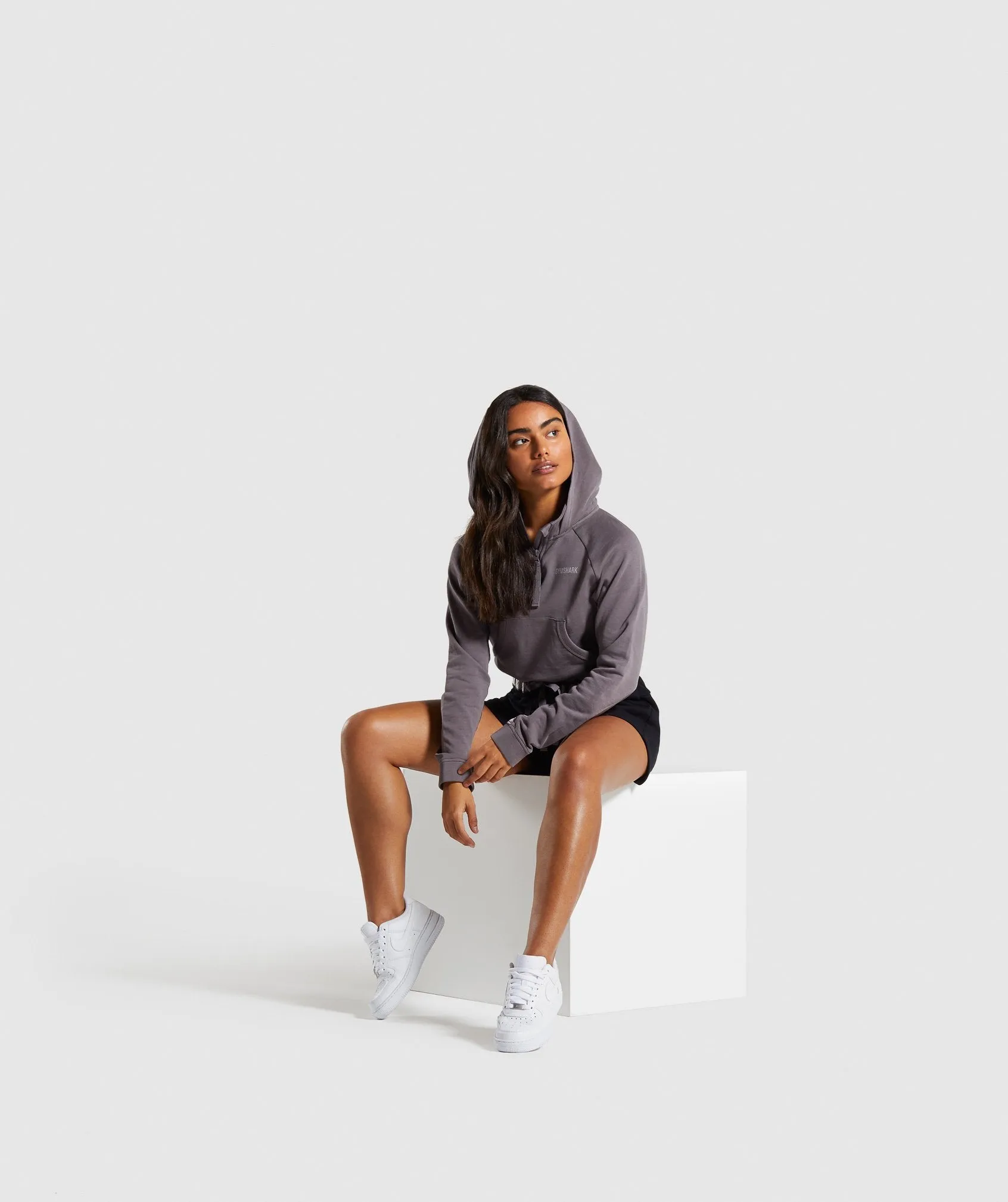 Gymshark 24/7 Quarter Zip Hoodie - Slate Lavender