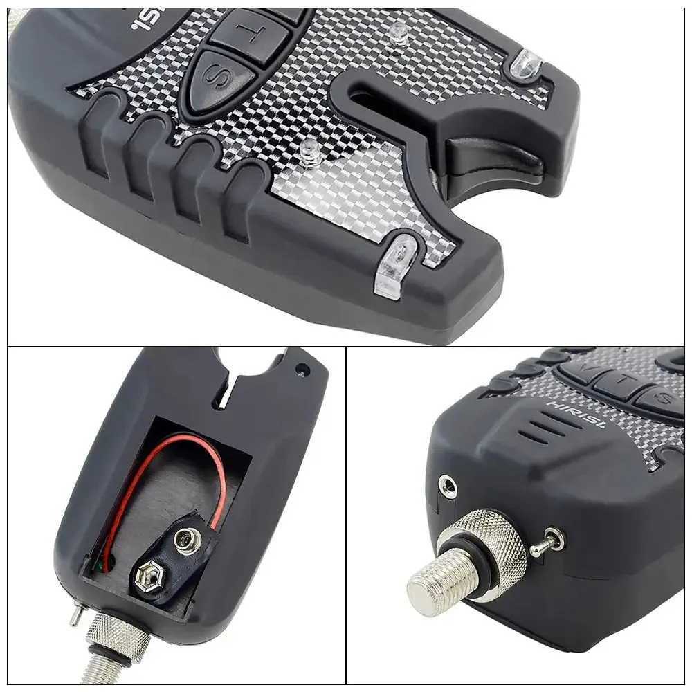 Hirisi Carp Fishing Bite Alarm Set and Swingers Fishing Rod Pod Holder