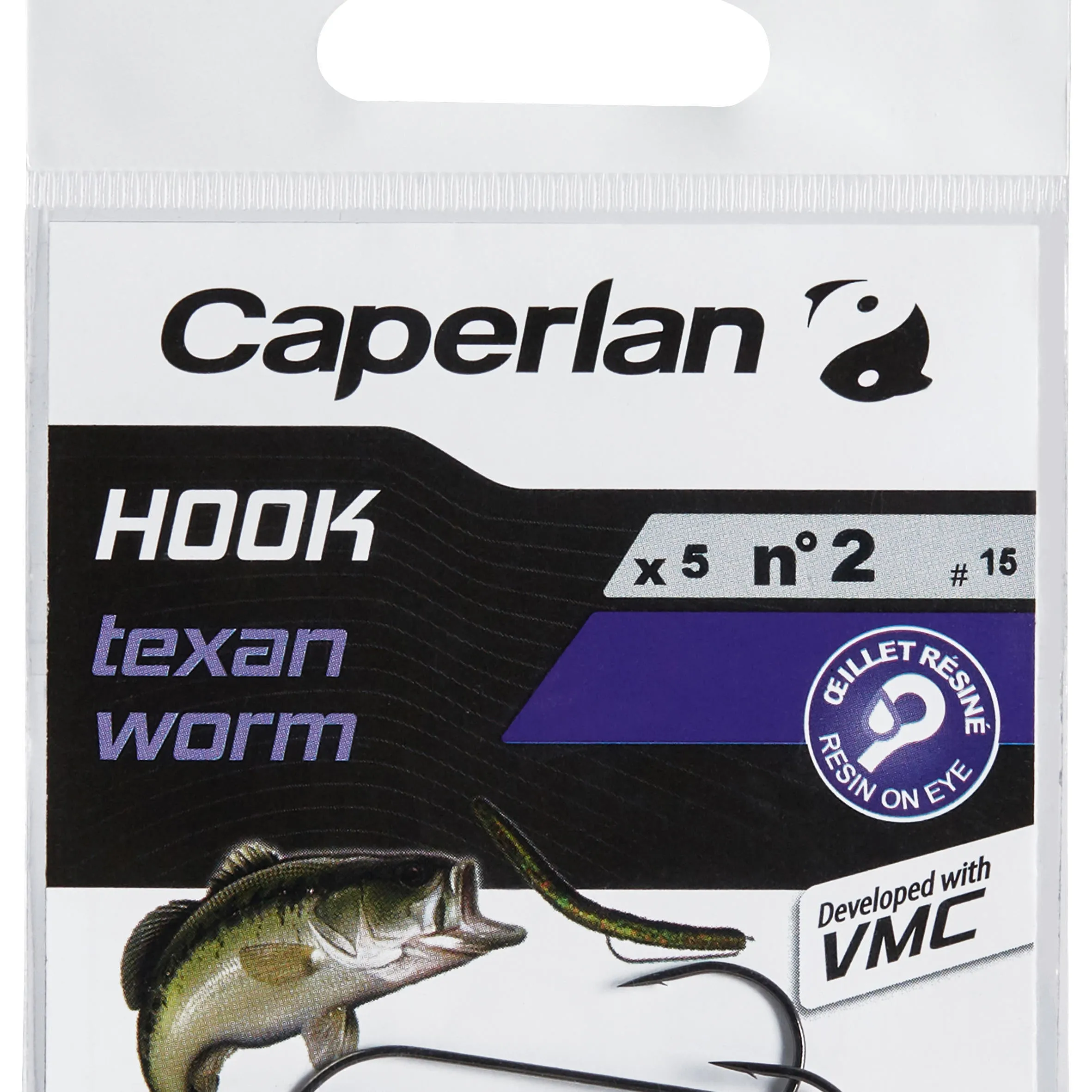 Hook Texan Worm 2 fishing hook CAPERLAN