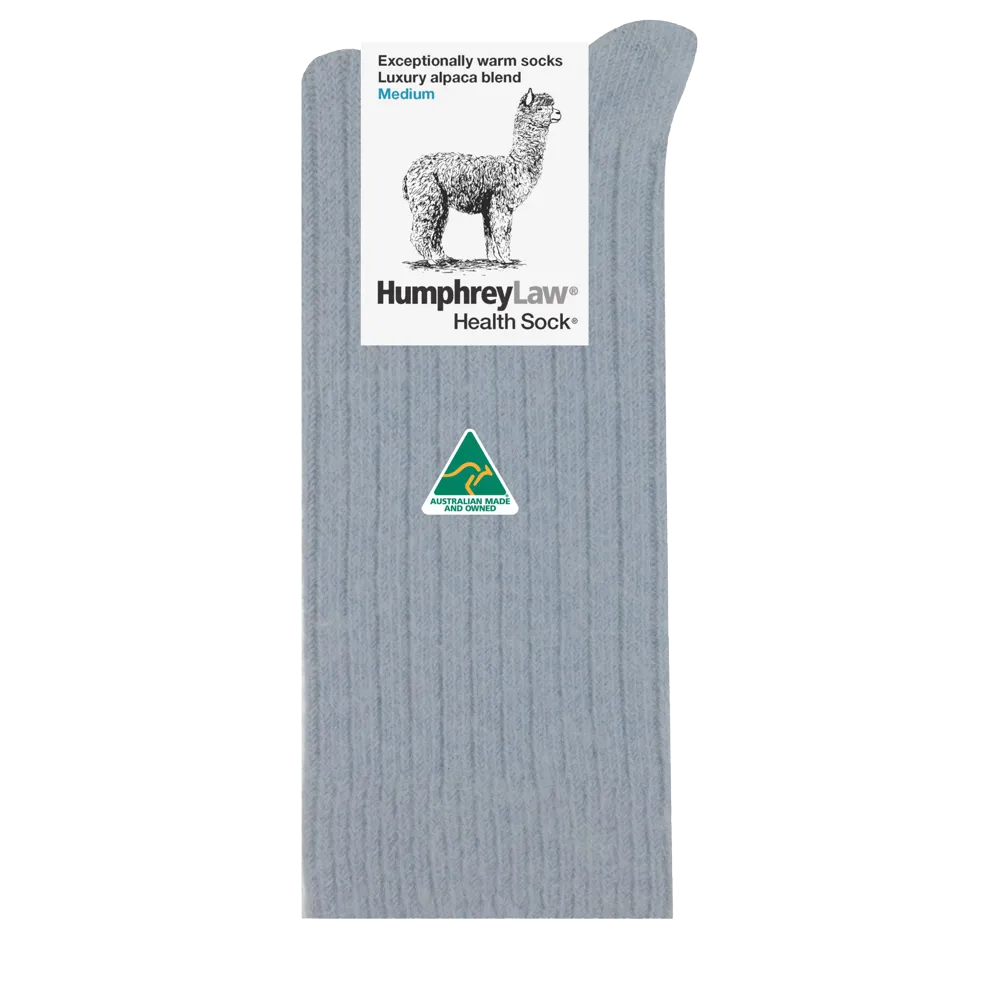 Humphrey Law Alpaca Health Socks - Silver Grey