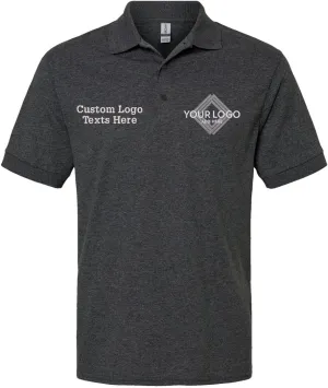 INK STITCH 8800 Custom Embroidery Personalized Logo Texts Dry Blend Jersey Polo Shirts