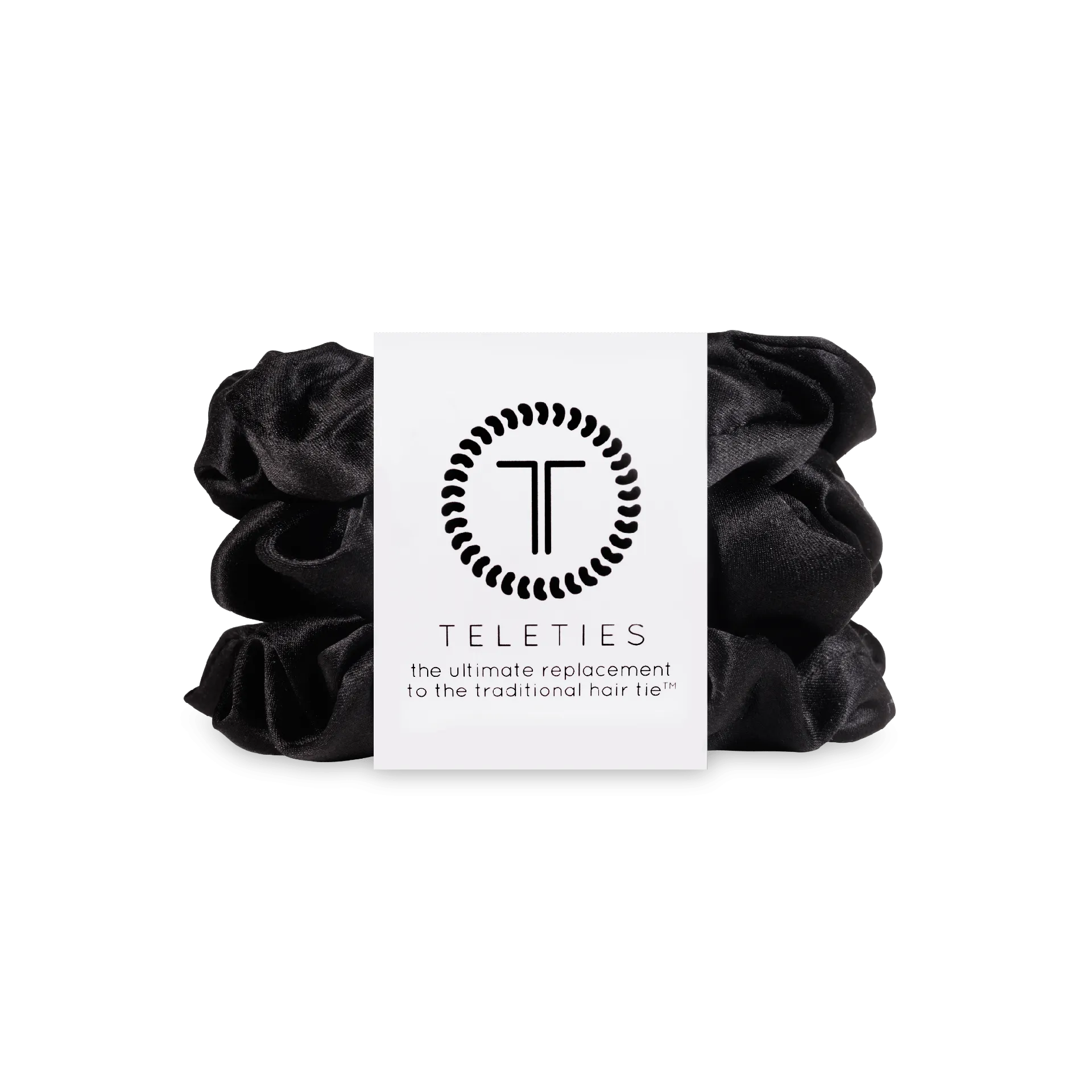 Jet Black Large Scrunchie