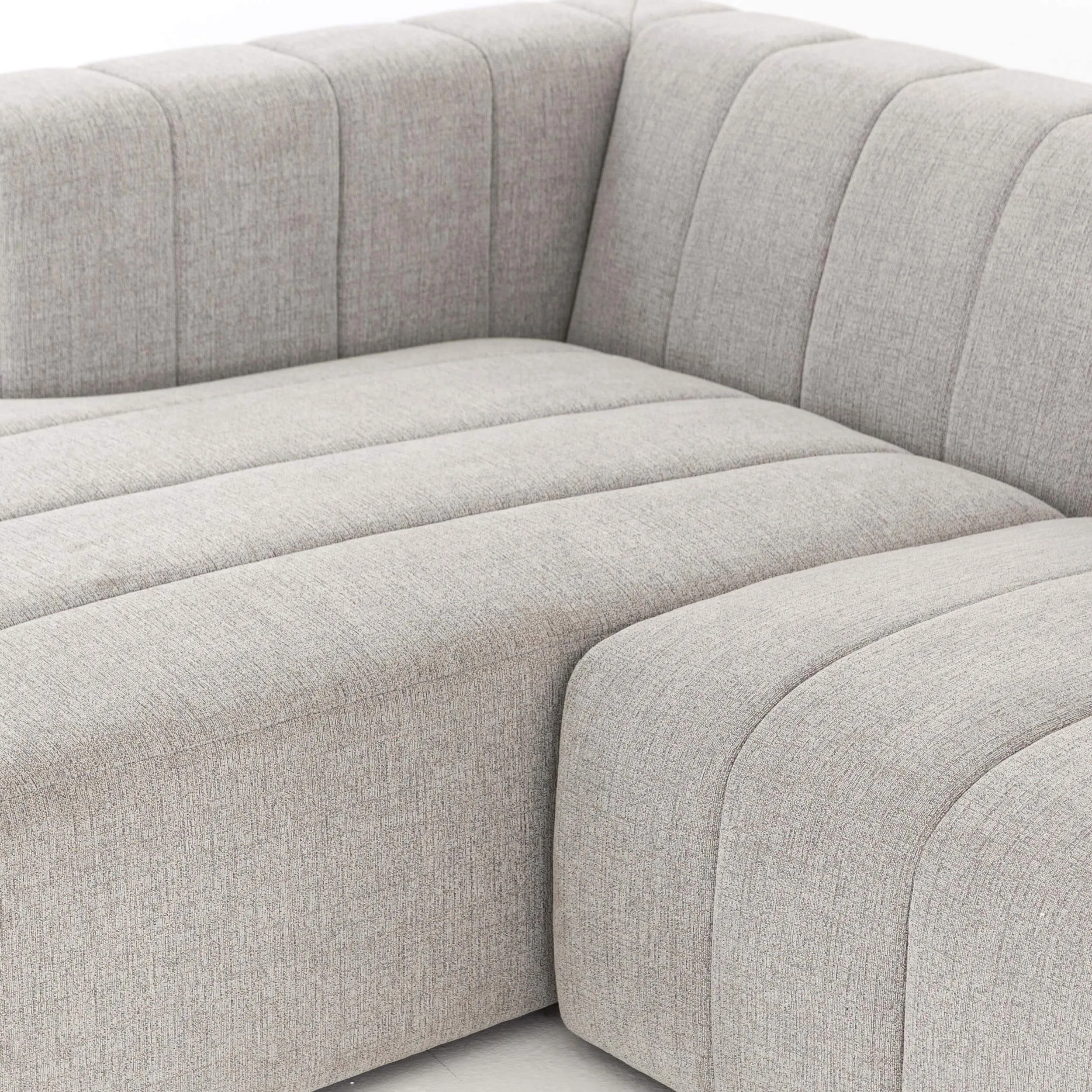 Langham Channeled 4 Piece Sectional, Napa Sandstone
