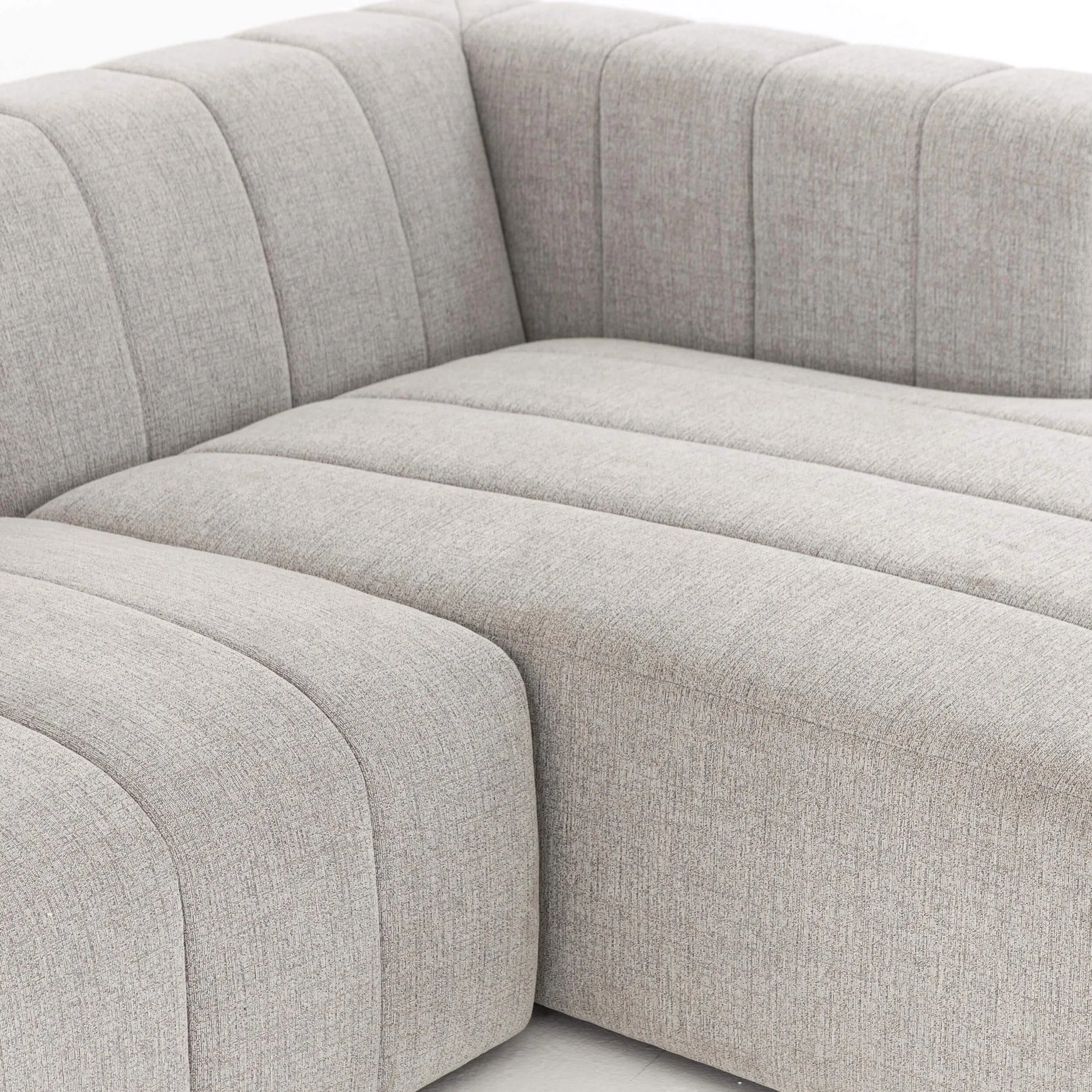 Langham Channeled 4 Piece Sectional, Napa Sandstone