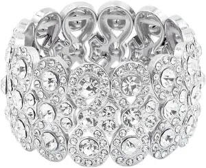 Lavencious Infinity Shape Rhinestone Stretch Bracelet Evening Party Jewelry 7