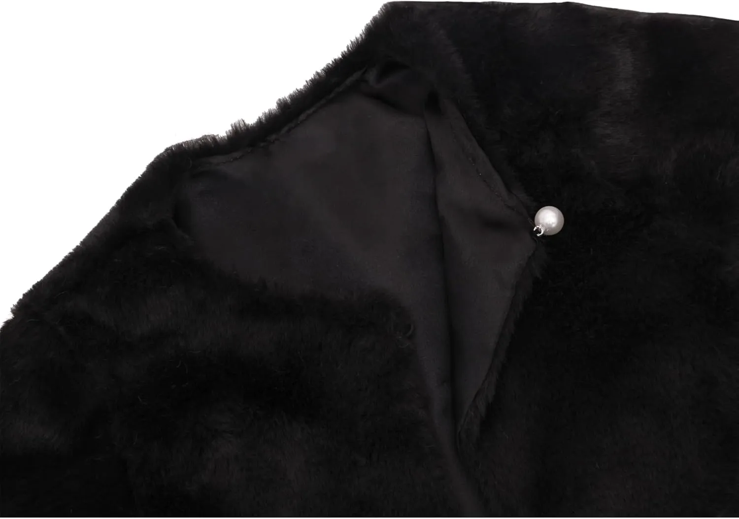 Lilax Girls Cozy Faux Fur Bolero Shrug Long Sleeve Crew Neck Dress Coat