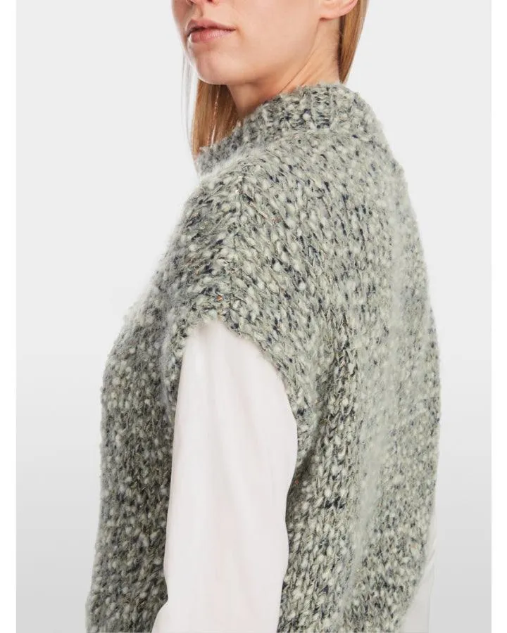 Marc Cain Mohair Blend Cap Sleeve Sweater