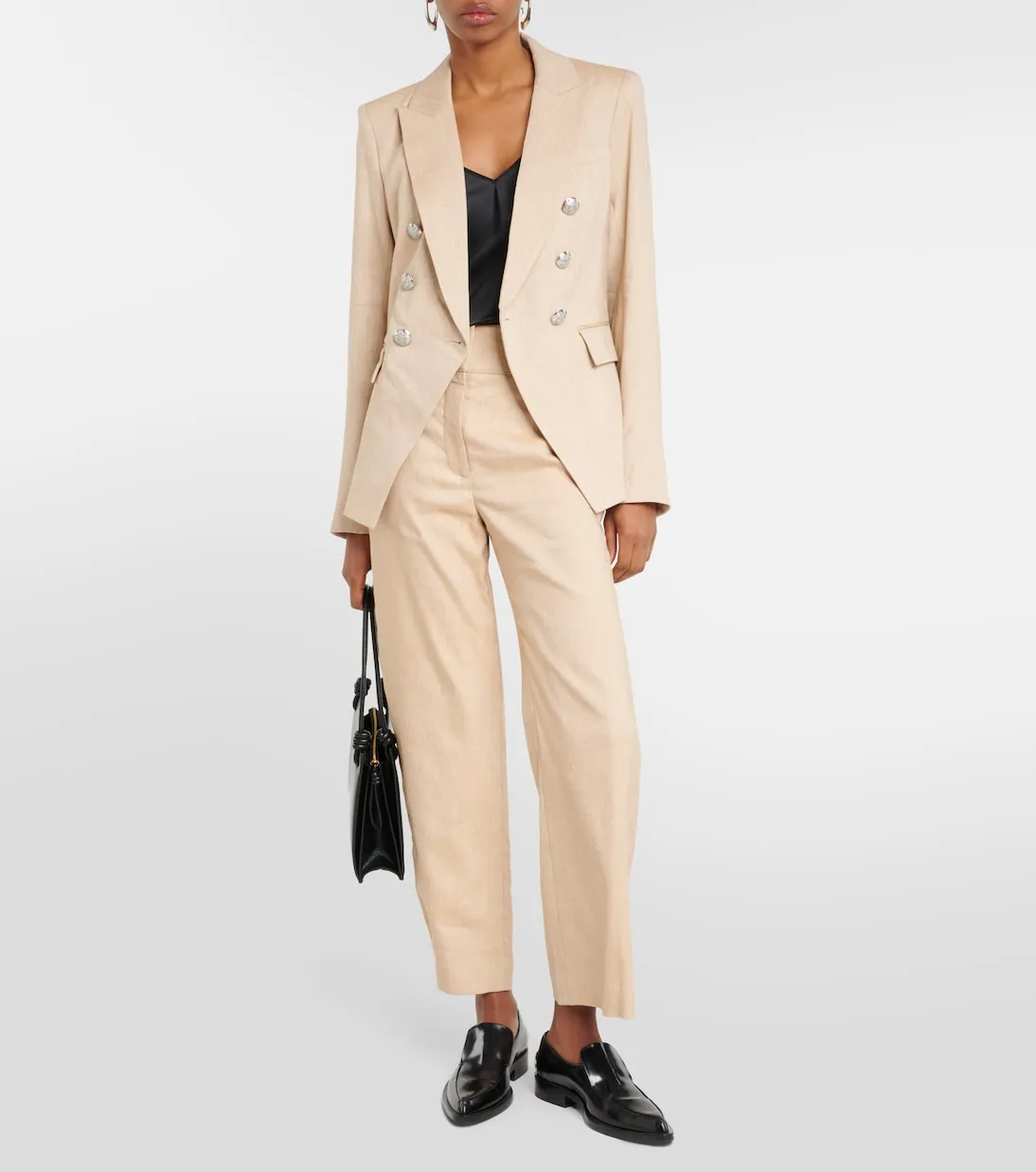 Miller dickey Veronica Beard linen blazer, beige
