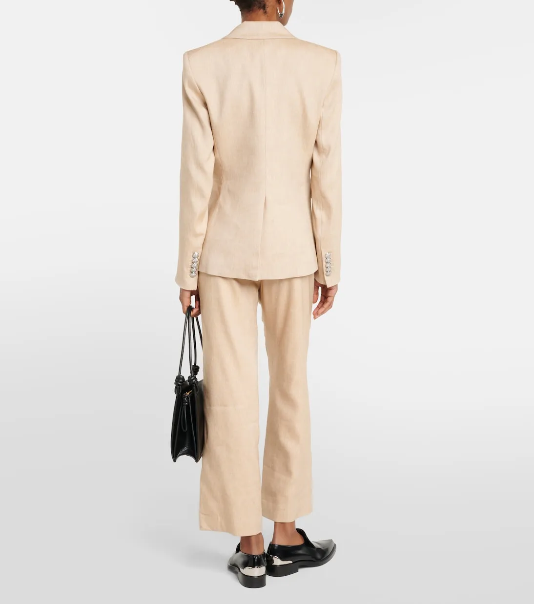 Miller dickey Veronica Beard linen blazer, beige