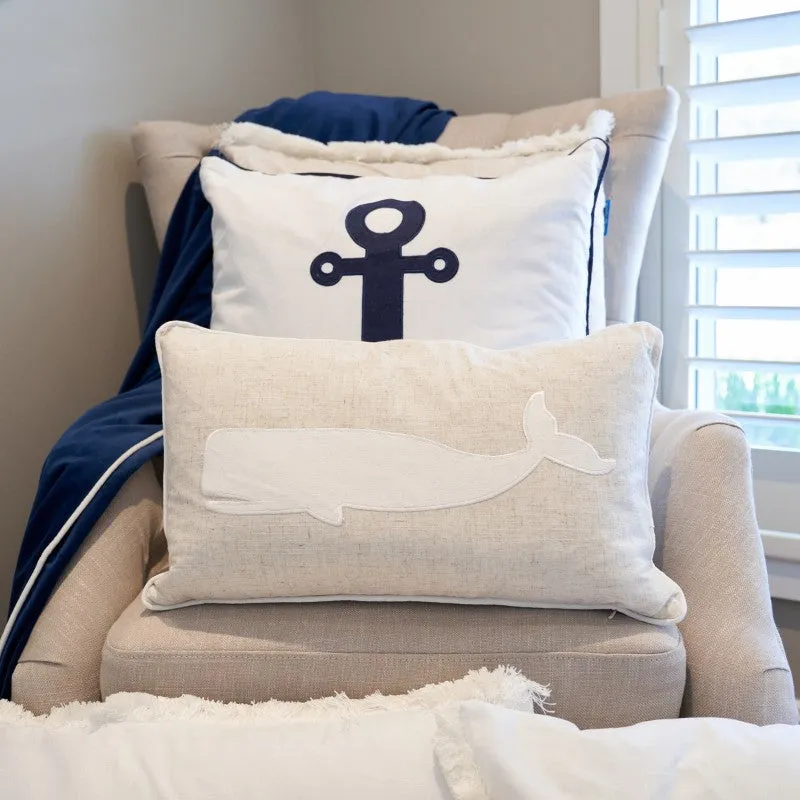 Mirage Haven Tail Linen and White 30x50cm Kids Cushion Cover