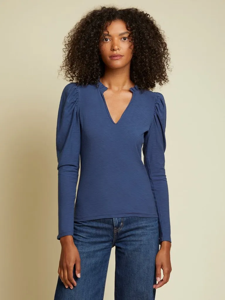 Nation LTD - Tamira Elizabethan Tee in Ocean