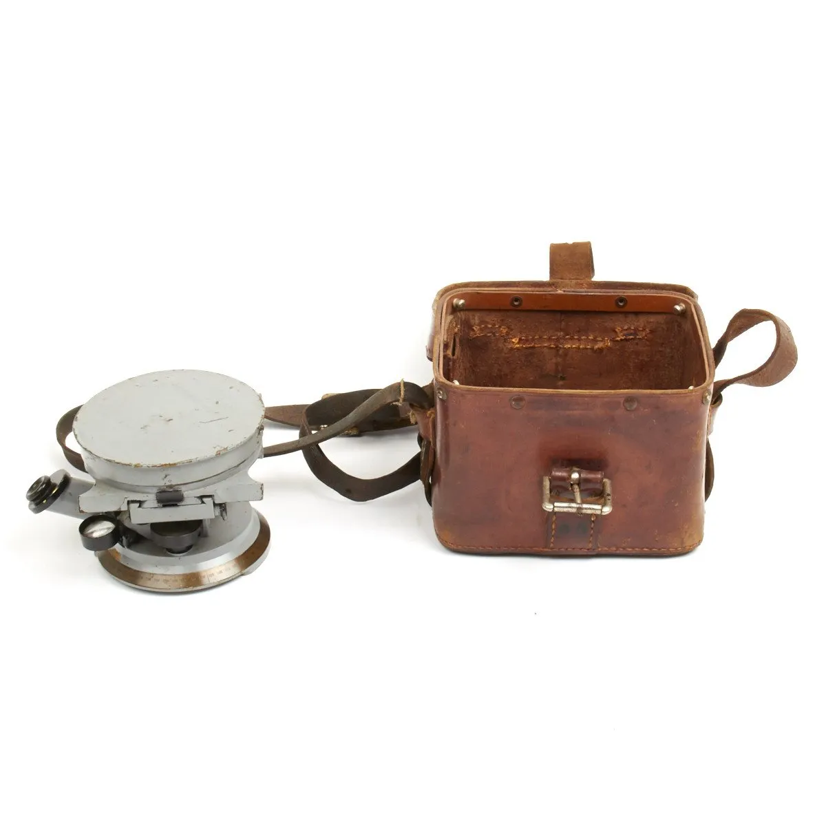 Original German WWI Maxim Gun Fire Director by Carl Zeiss with Leather Case