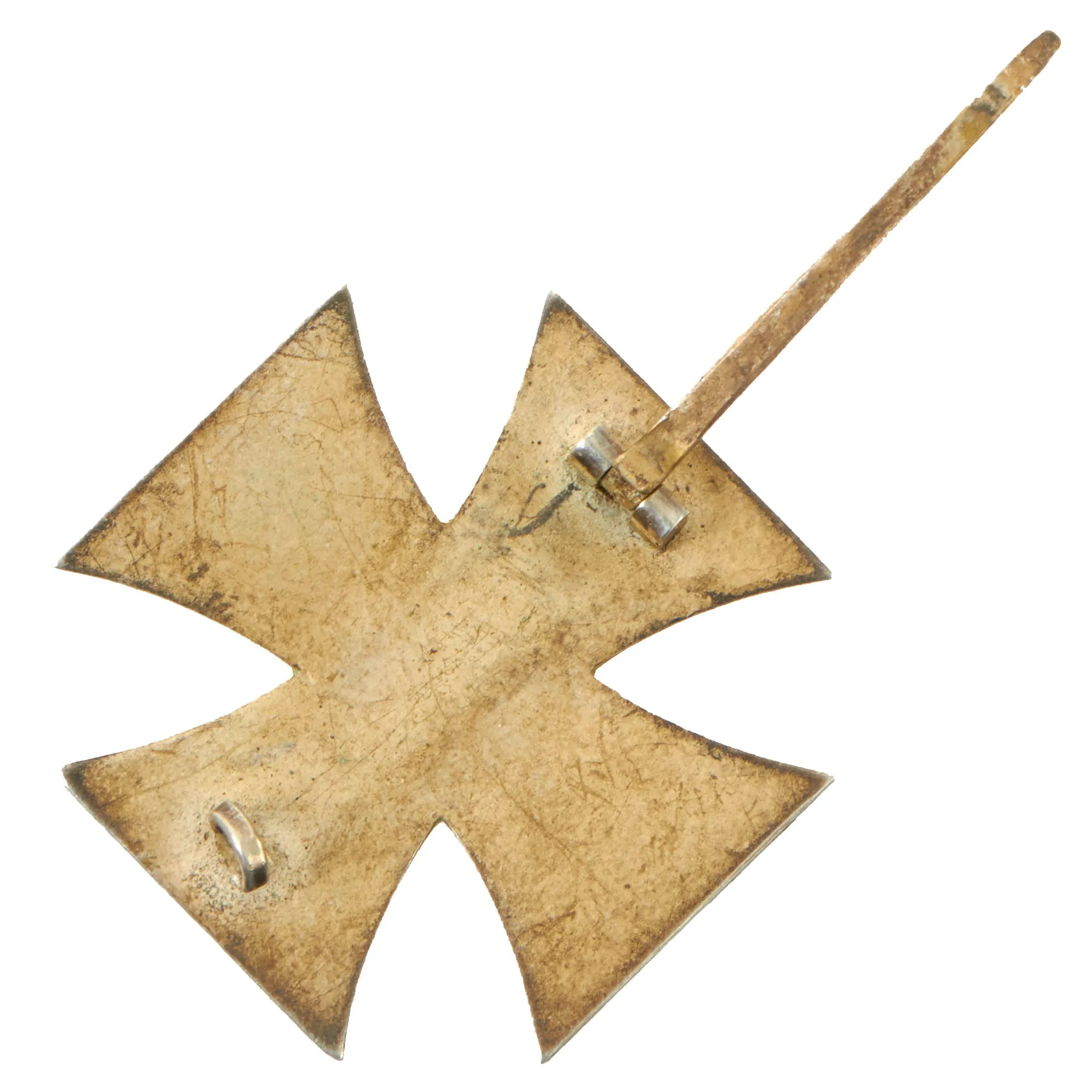 Original German WWII Vaulted Iron Cross First Class 1939 with Pinback - EKI - Unmarked