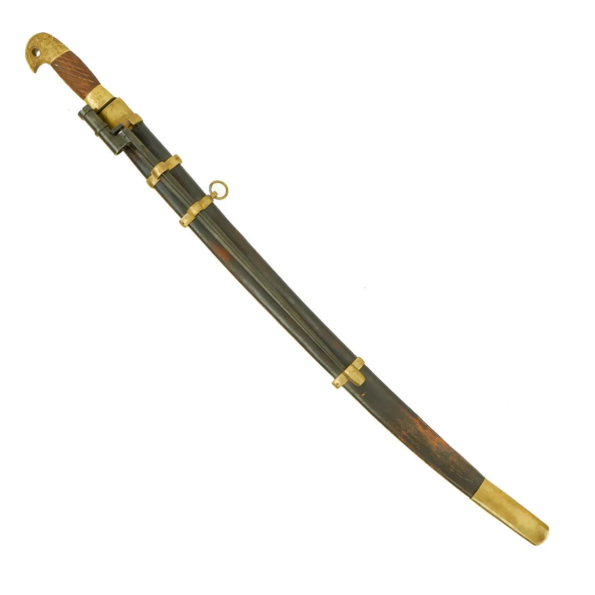 Original Soviet Russian 1930 dated Cossack Shashka Saber with M-1891/30 Mosin-Nagant Bayonet - Marked CCCP