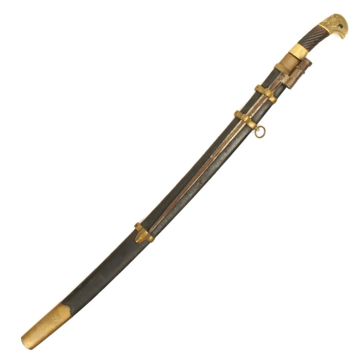 Original Soviet Russian 1938 Dated Cossack Shashka Saber with M-1891 Mosin-Nagant Socket Bayonet - Marked CCCP