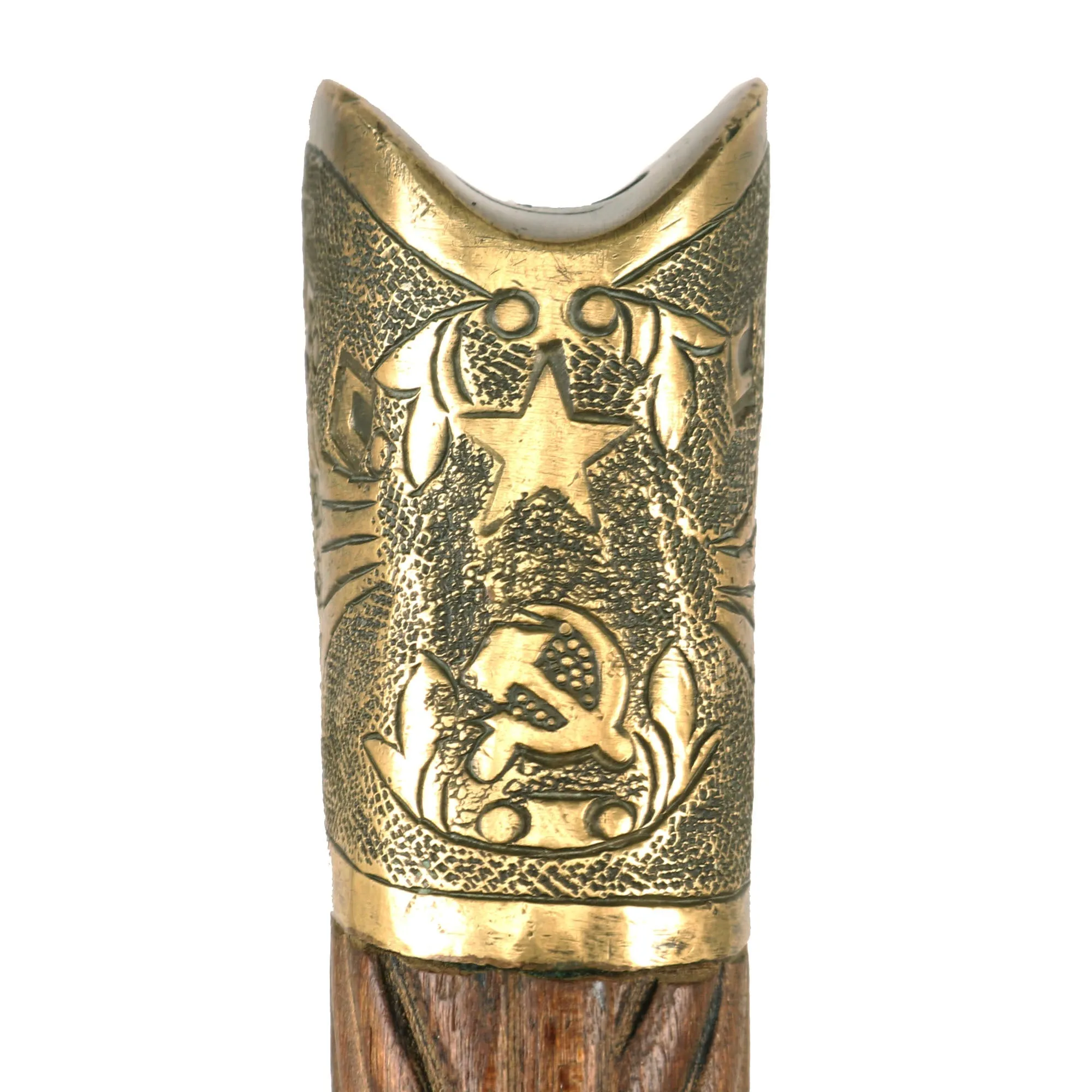 Original Soviet WWII Cossack Shashka Saber by НМЗ with Scabbard & Excellent blade - Dated 1945 & Marked CCCP