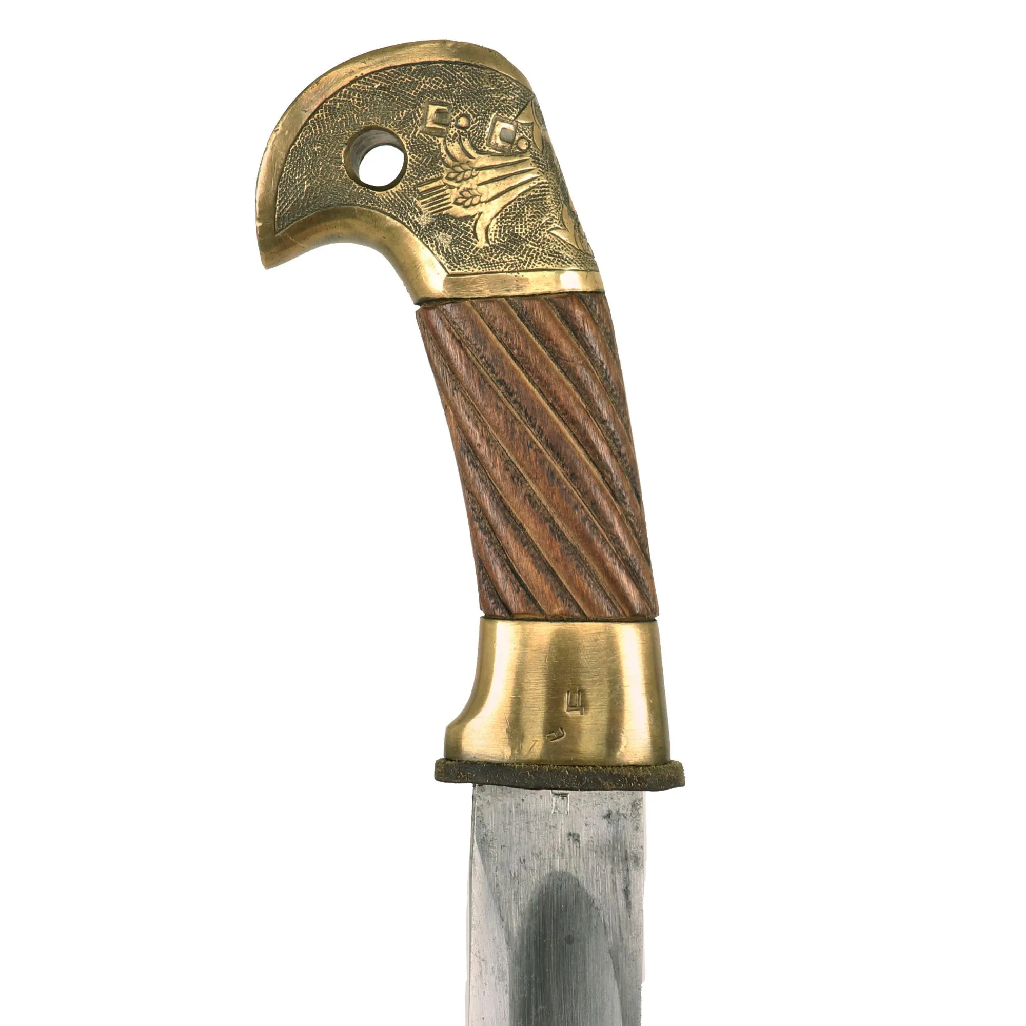 Original Soviet WWII Cossack Shashka Saber by НМЗ with Scabbard & Excellent blade - Dated 1945 & Marked CCCP