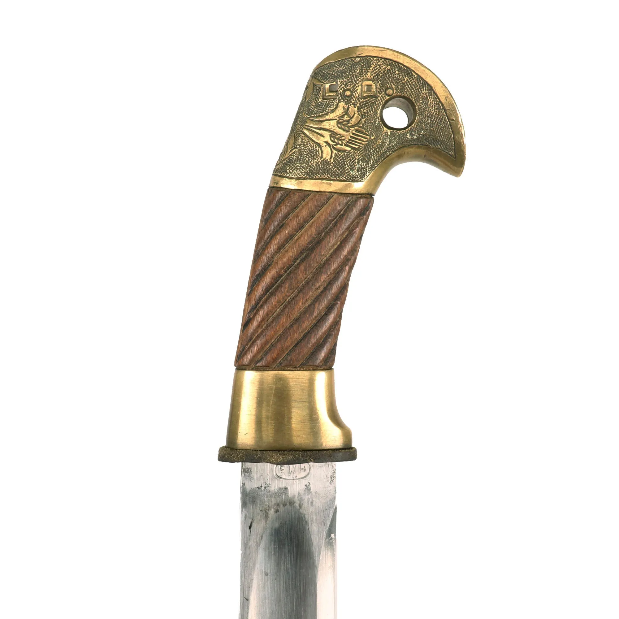 Original Soviet WWII Cossack Shashka Saber by НМЗ with Scabbard & Excellent blade - Dated 1945 & Marked CCCP