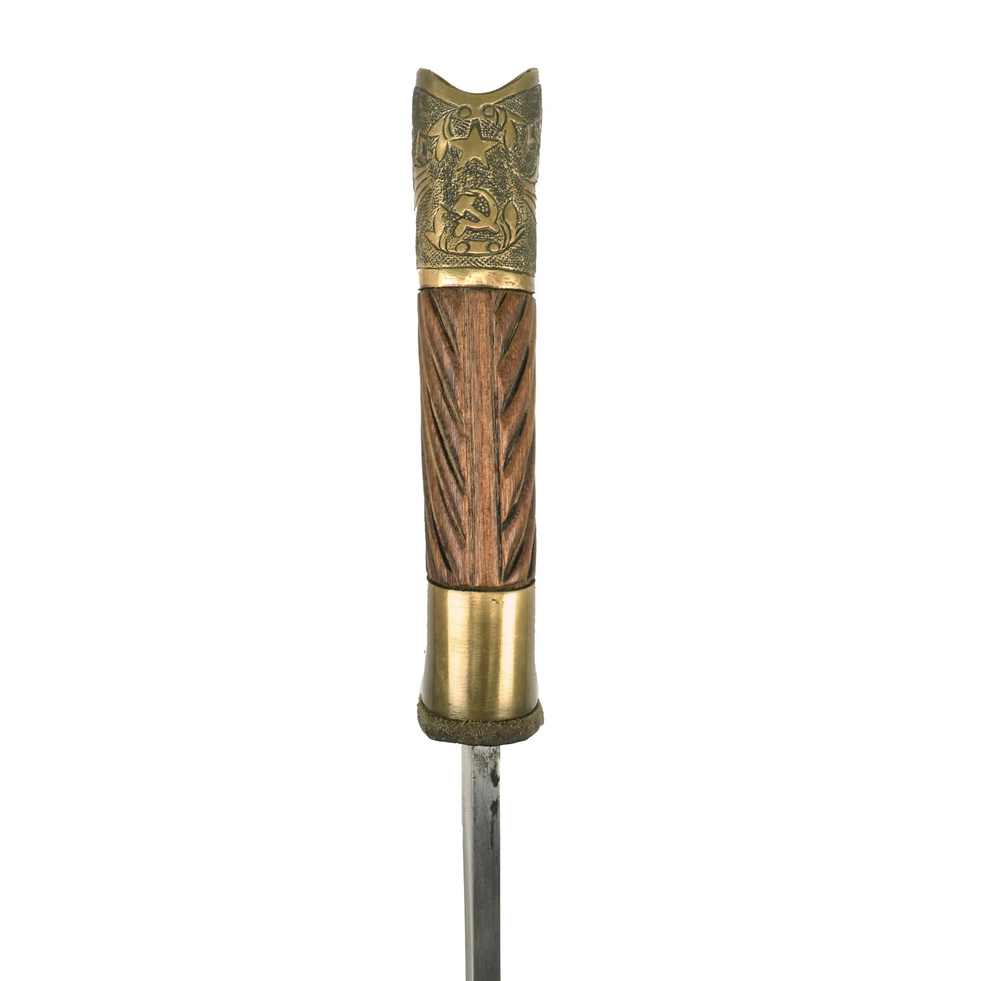 Original Soviet WWII Cossack Shashka Saber by НМЗ with Scabbard & Excellent blade - Dated 1945 & Marked CCCP
