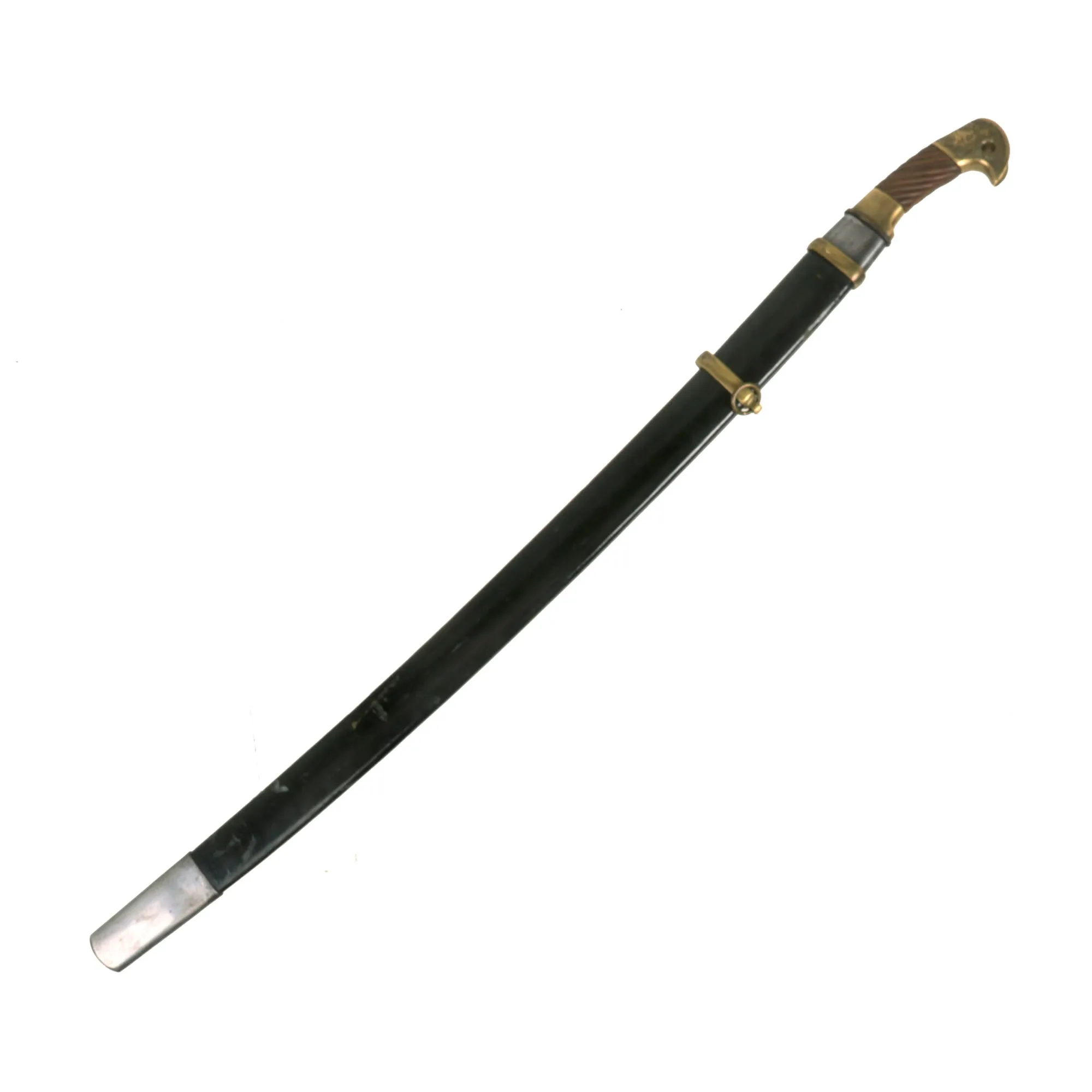 Original Soviet WWII Cossack Shashka Saber by НМЗ with Scabbard & Excellent blade - Dated 1945 & Marked CCCP