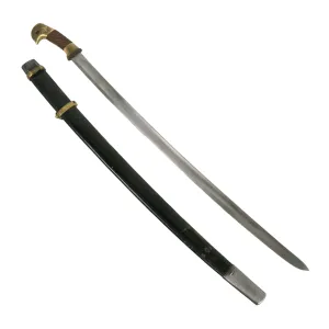 Original Soviet WWII Cossack Shashka Saber by НМЗ with Scabbard & Excellent blade - Dated 1945 & Marked CCCP