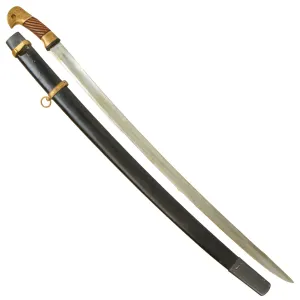 Original Soviet WWII Cossack Shashka Saber With Scabbard - Dated 1942 & Marked CCCP