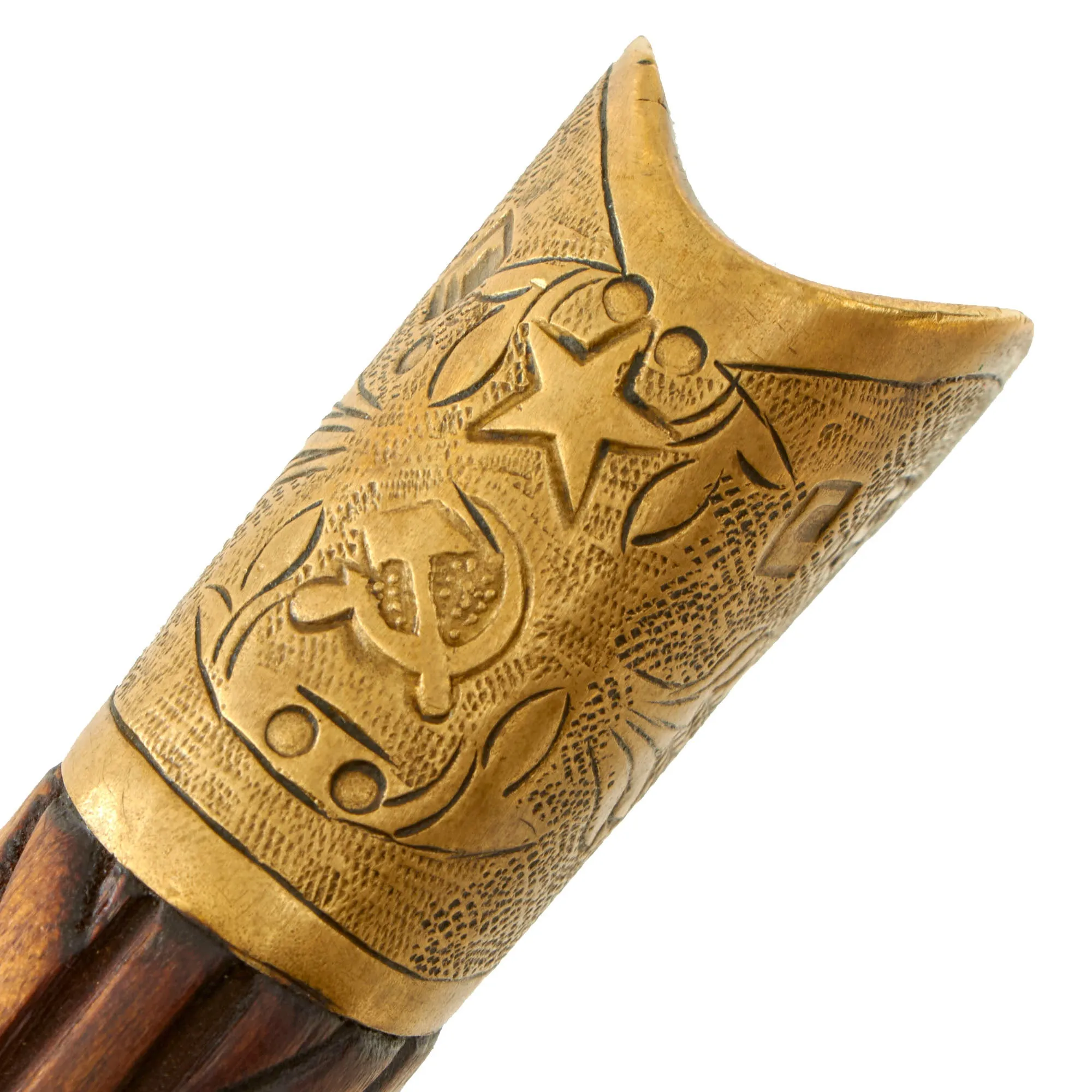 Original Soviet WWII Cossack Shashka Saber With Scabbard - Dated 1942 & Marked CCCP