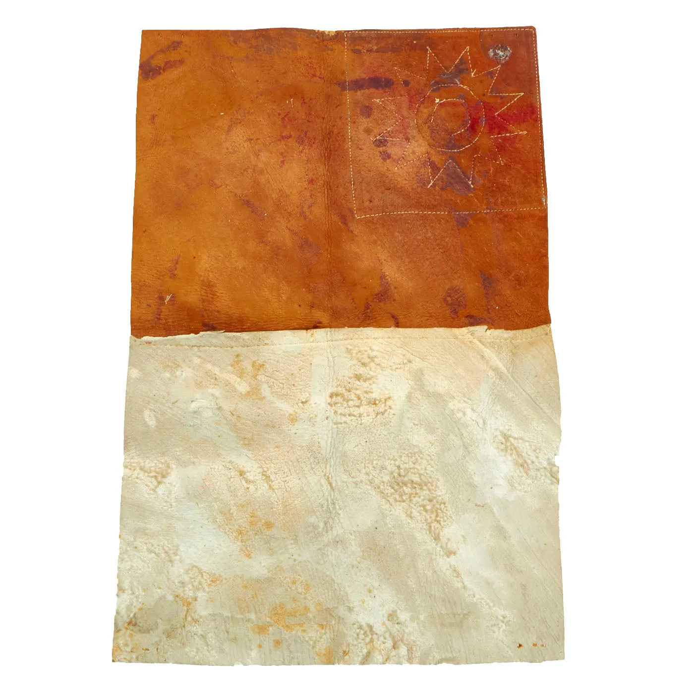 Original U.S. WWII Army Air Forces China-Burma-India Theater Leather Blood Chit