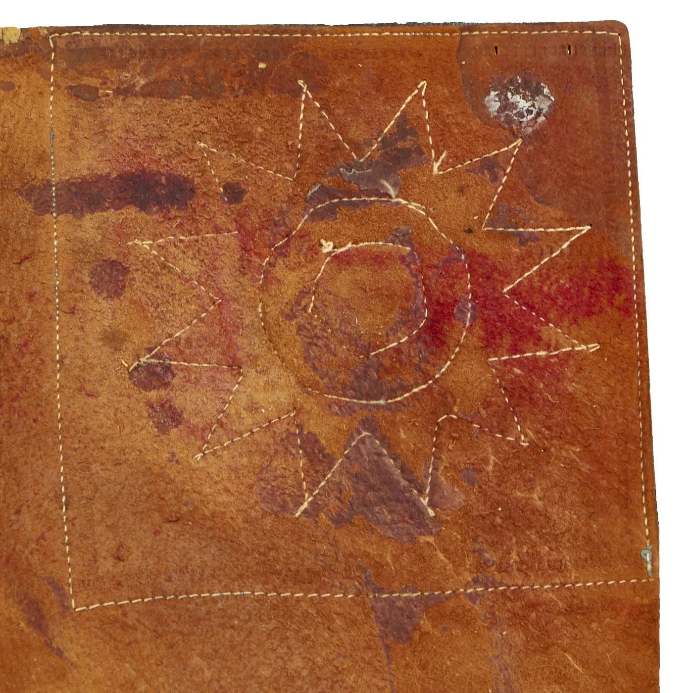 Original U.S. WWII Army Air Forces China-Burma-India Theater Leather Blood Chit