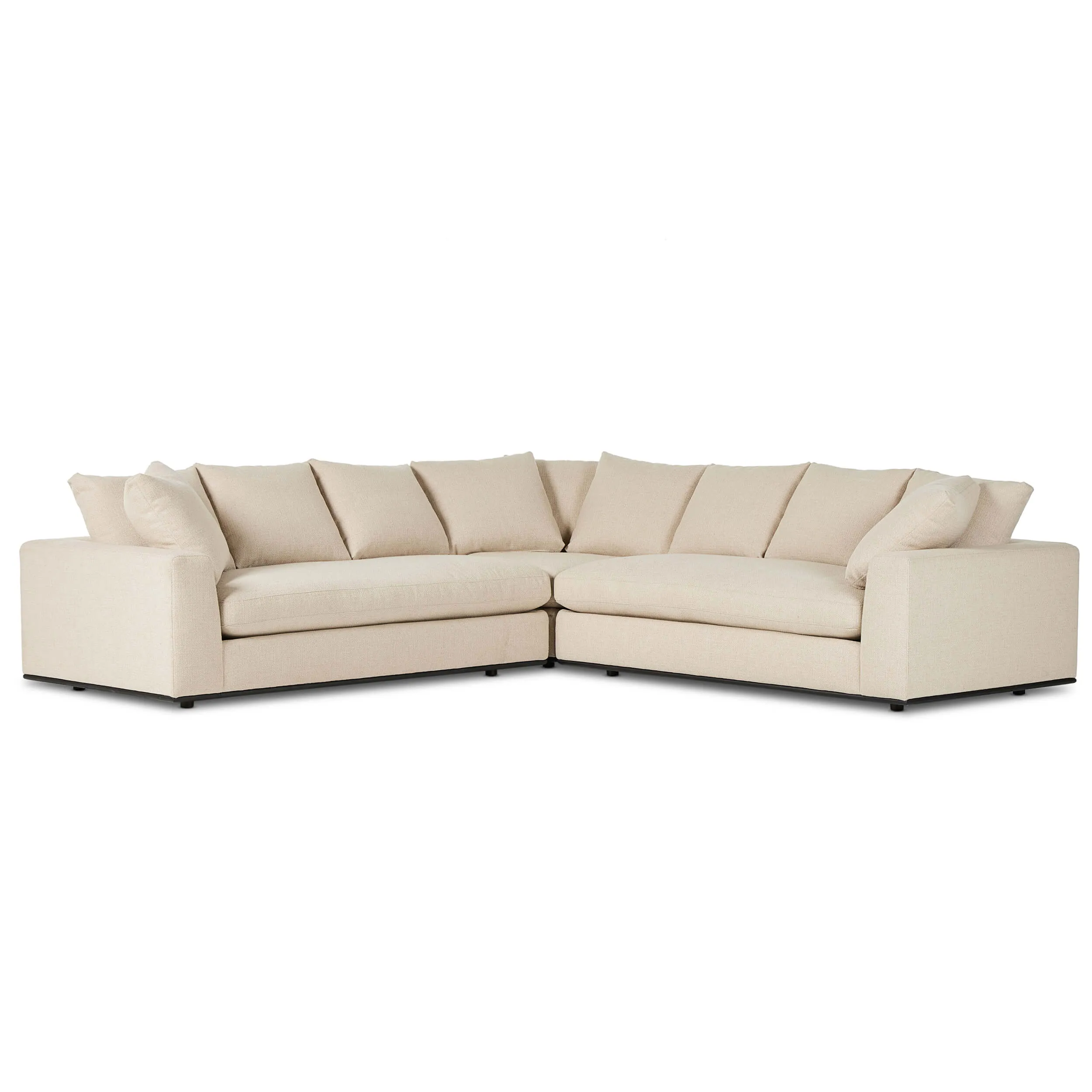 Ralston 3-Piece Corner Sectional, Irving Flax