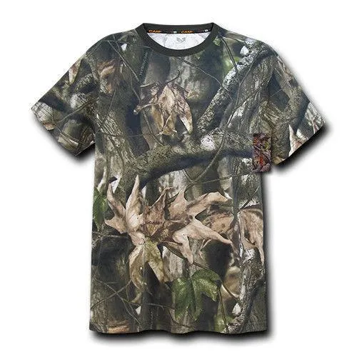 Rapid Hybricam Cotton Grey Bark Classic Fit Camouflage T-Shirt Tees